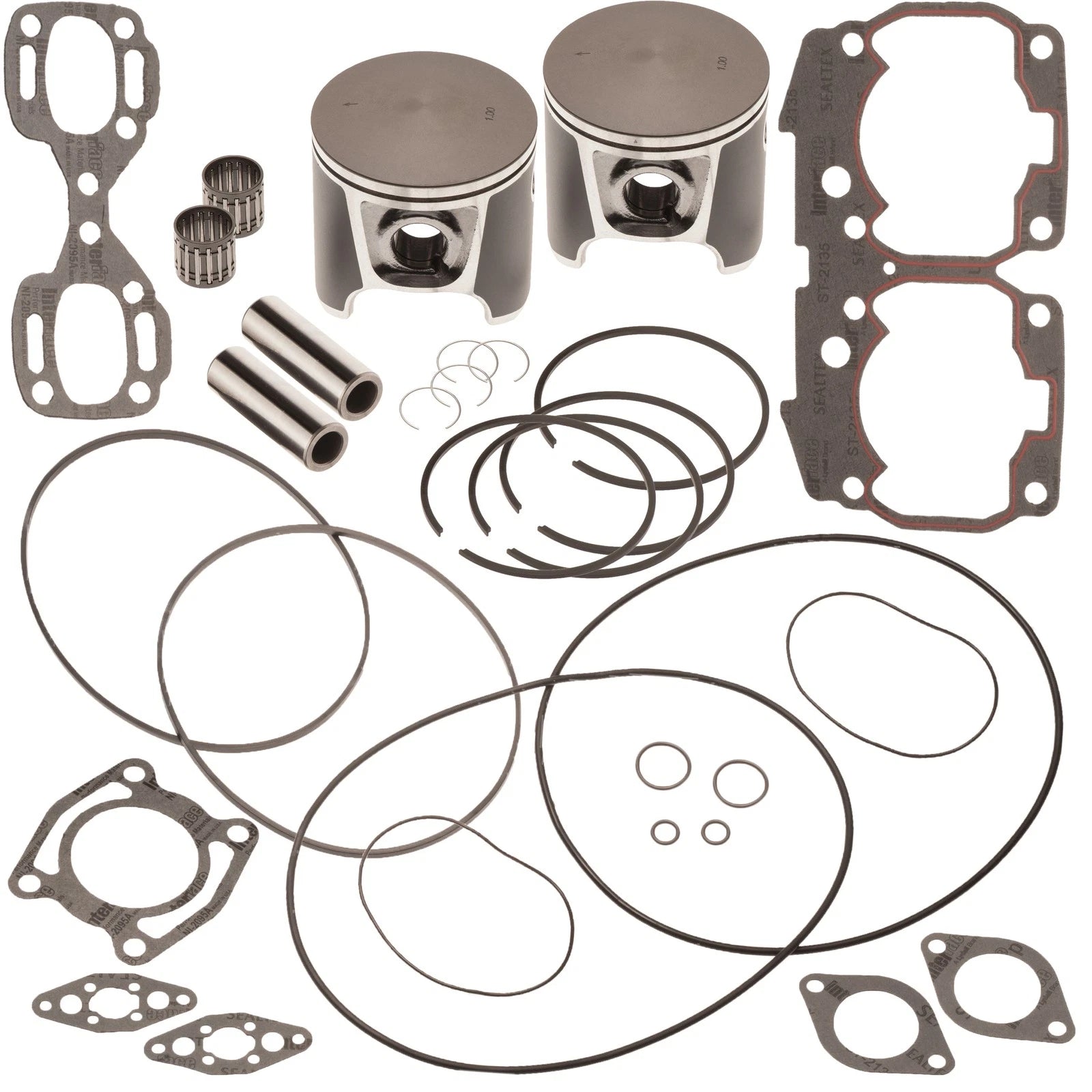 Top End Rebuild Piston Gasket for SeaDoo 787 800 XP SPX GSX GTX GTI (1.00MM)