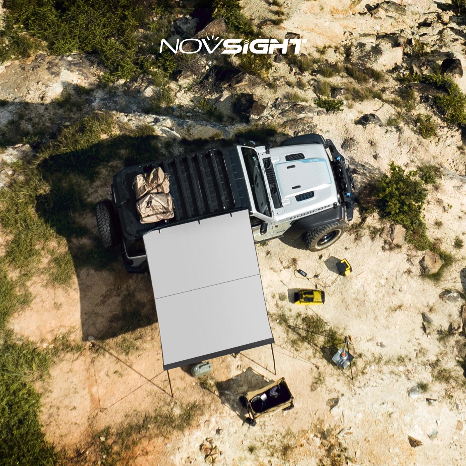 Car Side Awning for SUV Rooftop Tent (5.2' x 8.2')