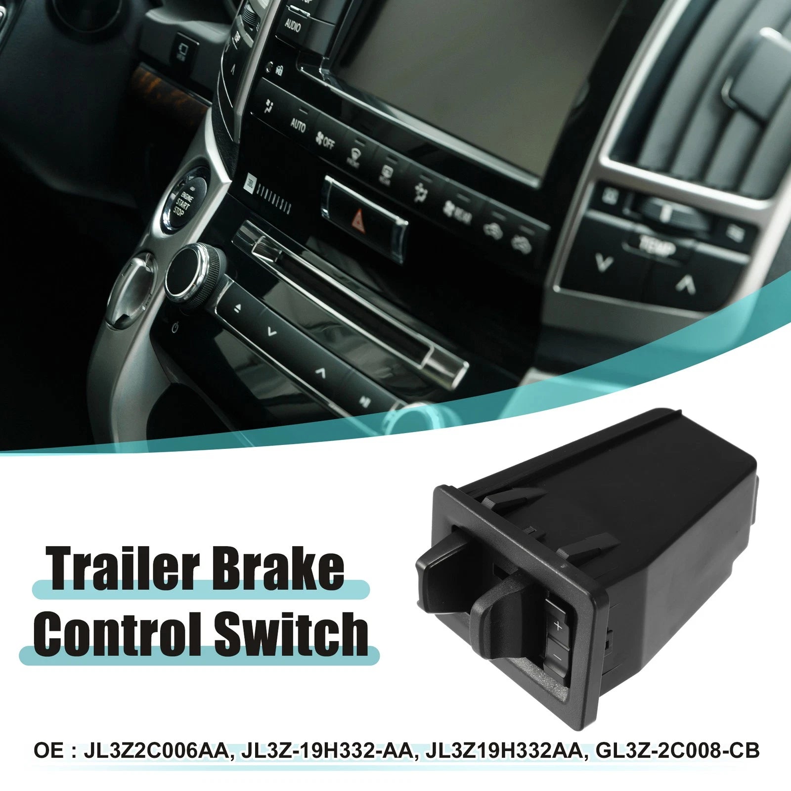 Trailer Brake Controller Module for Ford F-150 (2015–2019) Black