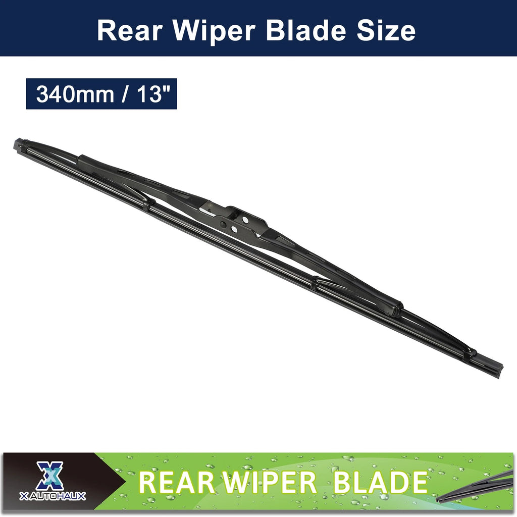 Rear Windshield Wiper Blade 13 Inch Replacement for Audi A3 (2003–2013)