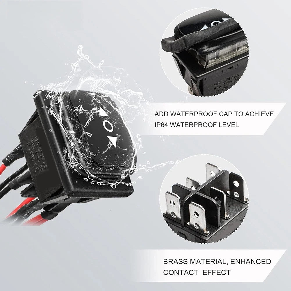 Waterproof Toggle Switch for Power Control - Compatible with