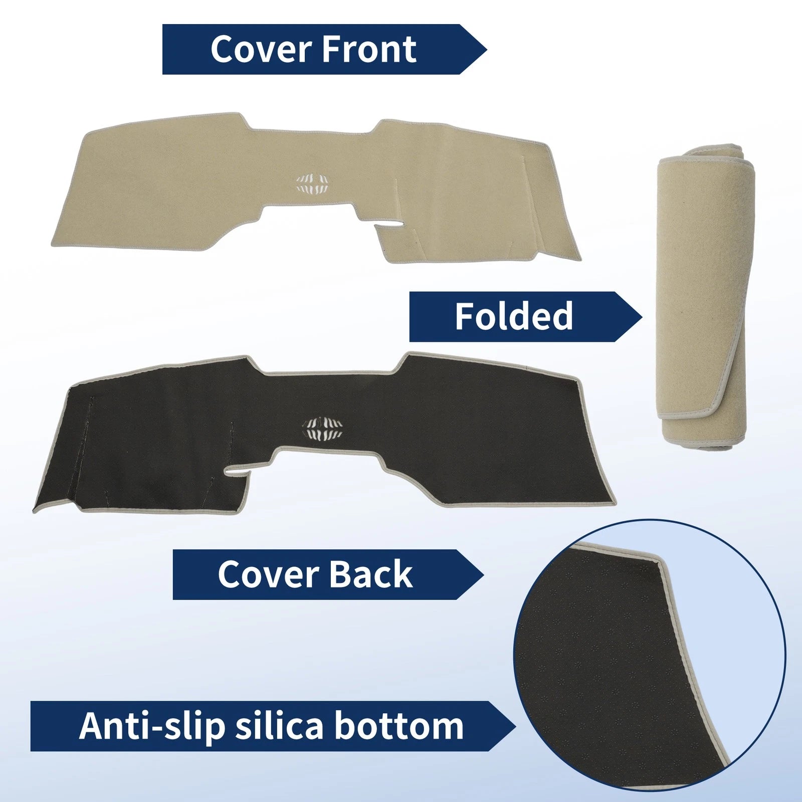Dash Cover for Mazda CX-60 (2024–2026) Polyester Beige
