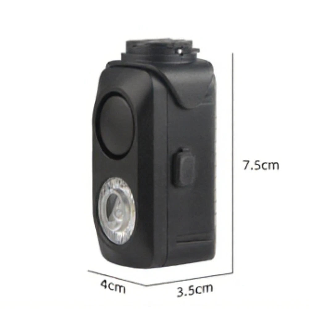 Bike LED Headlight with Horn 120dB Quick Release USB Charging