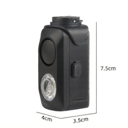Bike LED Headlight with Horn 120dB Quick Release USB Charging