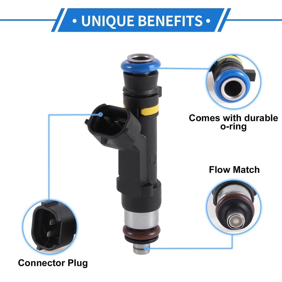 1 Pc Fuel Injector No.1465A414 for Mitsubishi Outlander GT (2014–2020)