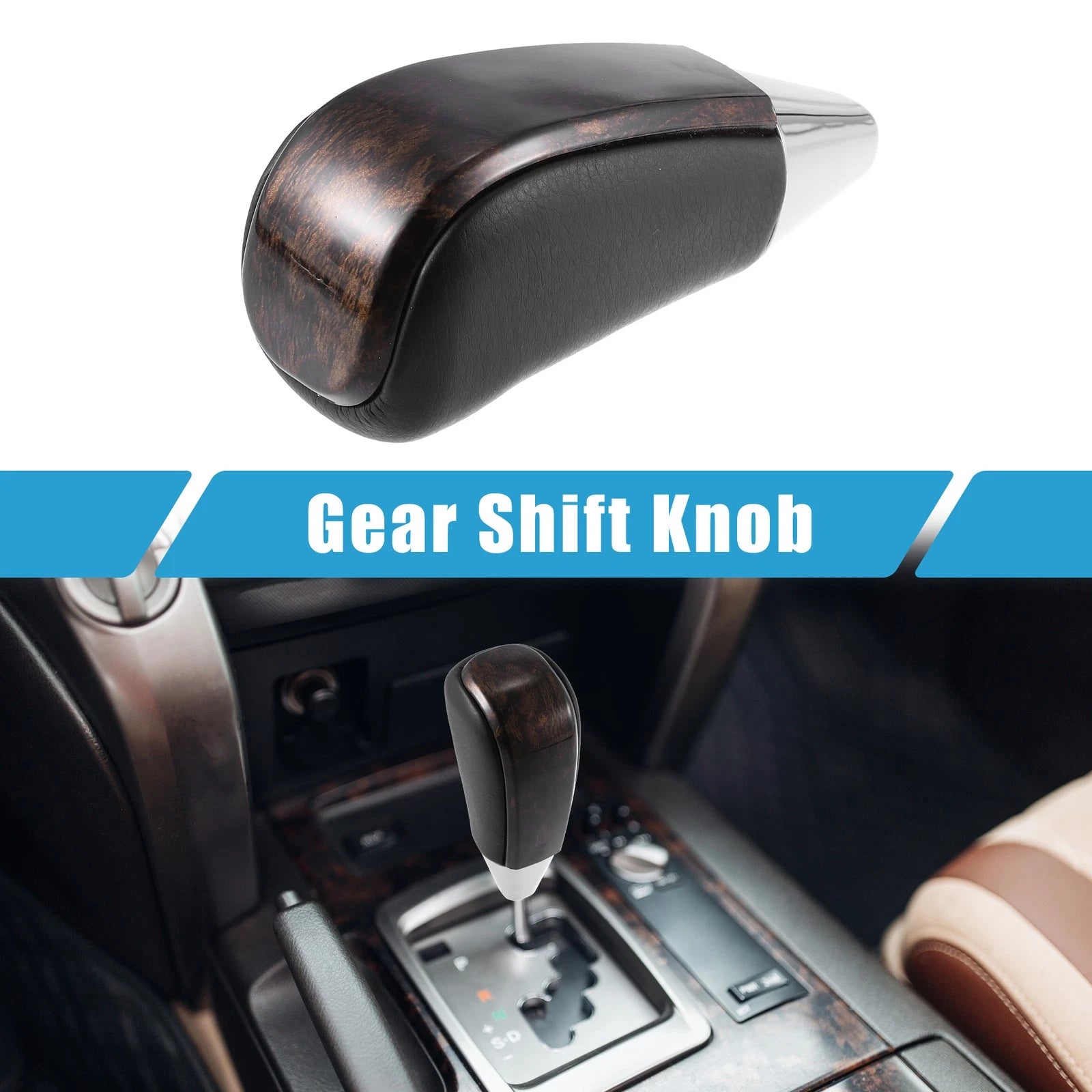 Gear Shift Knob Stick Shifter Replacement for Toyota Land Cruiser (2016–2021)