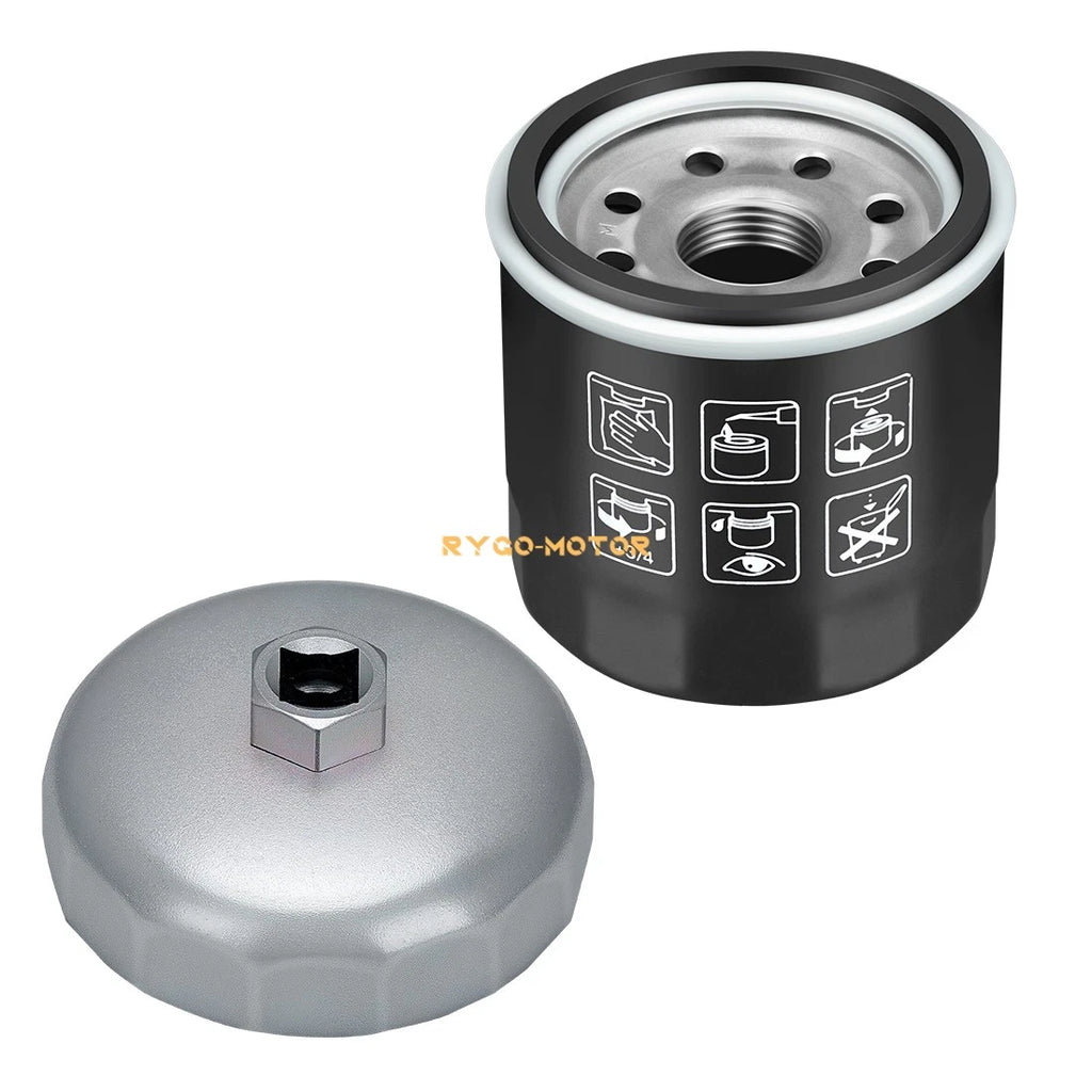 Oil Filter & Wrench Tool for Kawasaki (49065-7010, 49065-2071, 49065-2062, 49065-2057)