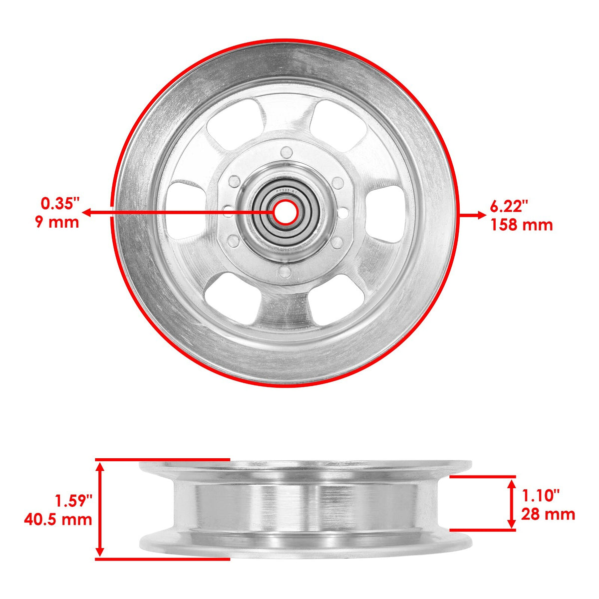 Deck Pulley Replacement for Cub Cadet XT3-GS Z-Force L48 PRO Z 100 (2019–2024)