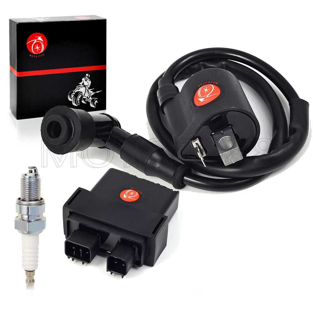 Ignition Coil CDI with Spark Plug for Yamaha Raptor 50 YFM50 YFM50R (2004–2008)