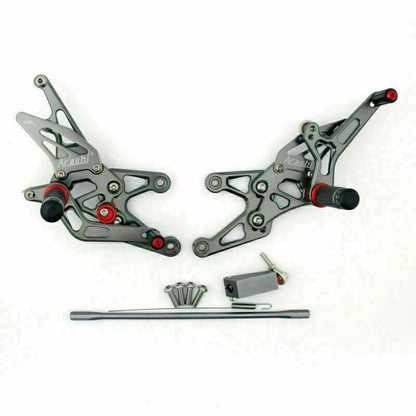 Rearset foot pegs for Yamaha R1 (2007–2008) Gray T9