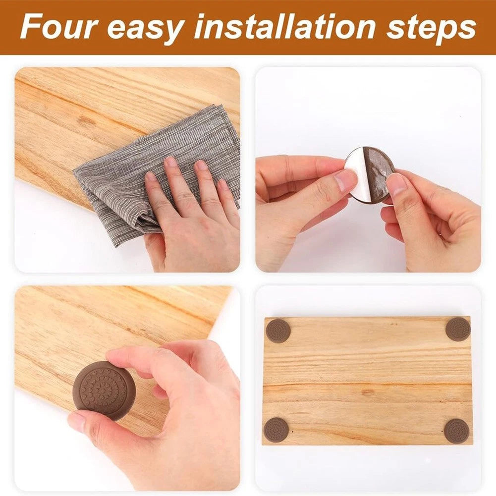 8 Pack Silicone Non-Slip Feet for Cutting Boards