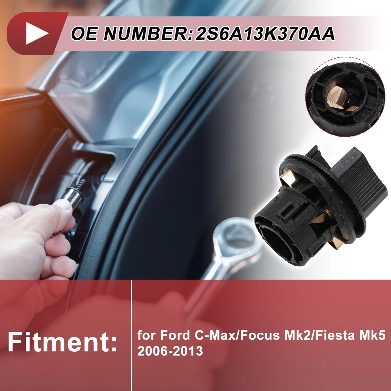 Indicator Light Socket Replacement for Ford Focus C-Max Fiesta (2006–2013)