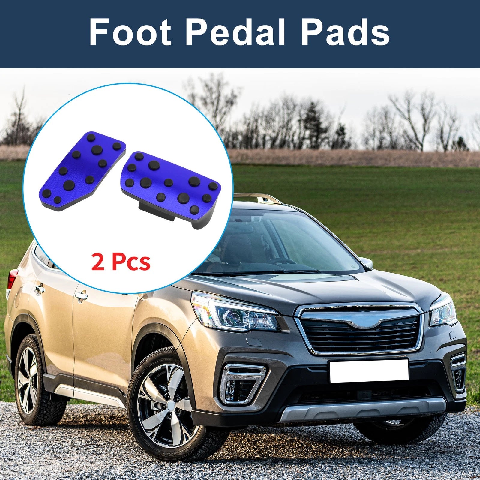 Automatic Accelerator Pedal Covers 2 Pcs for Subaru Forester (2019–2021)