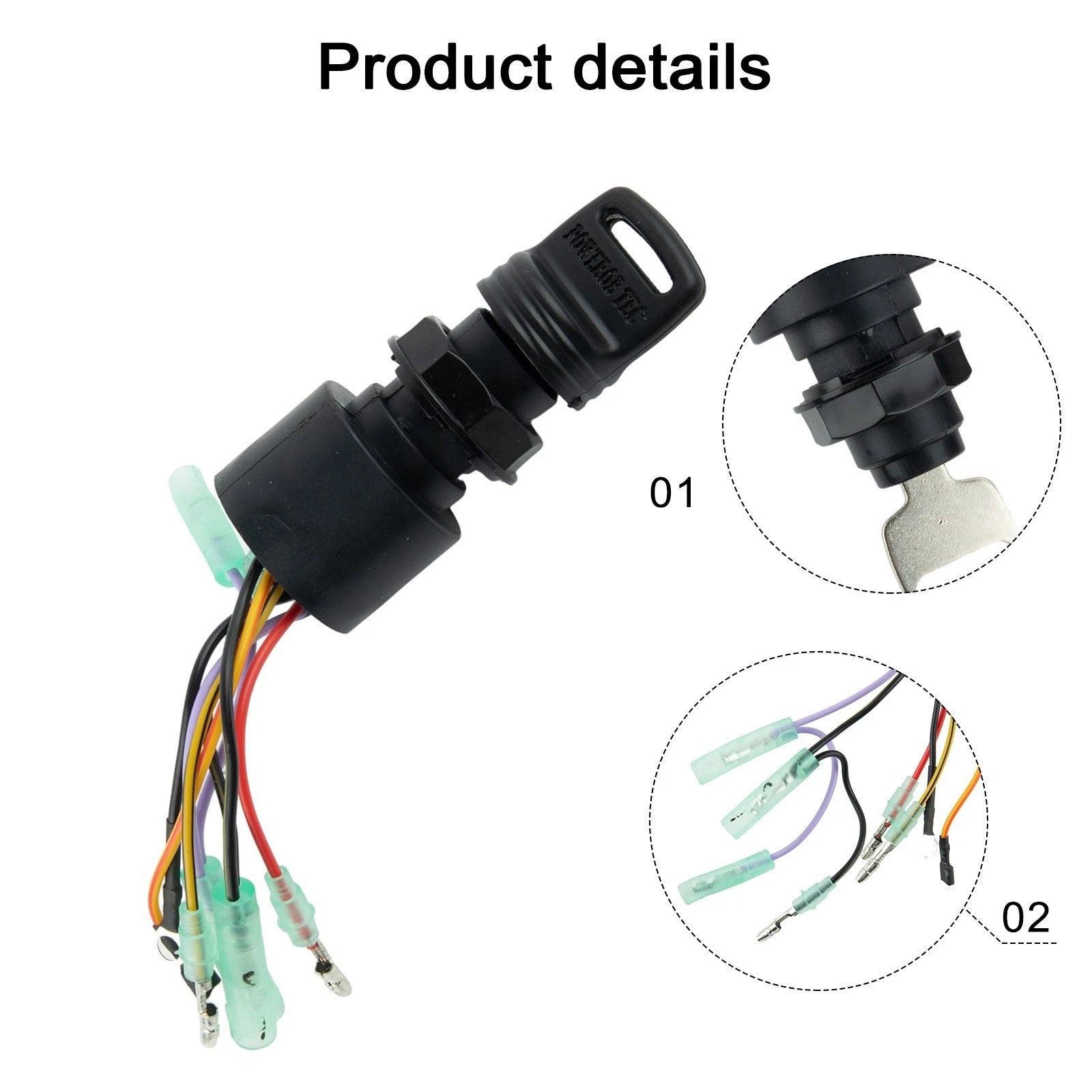 2X Ignition Key Switch for - 3 Position