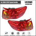 Tail Lights Assembly for Toyota Corolla (2009–2010) Red Clear