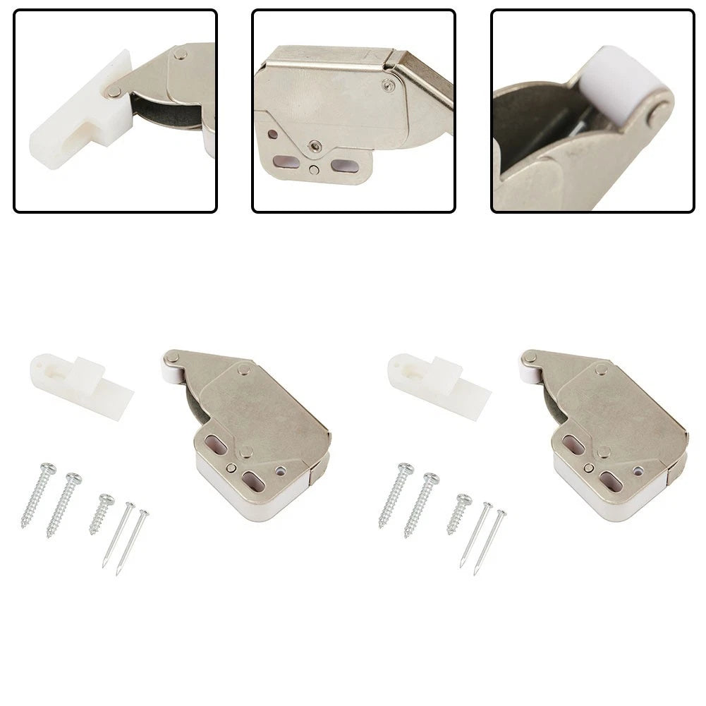 Snap Lock Tools Cupboard Lock for Boat Caravan (Cold Rolled Steel, Nylon)
