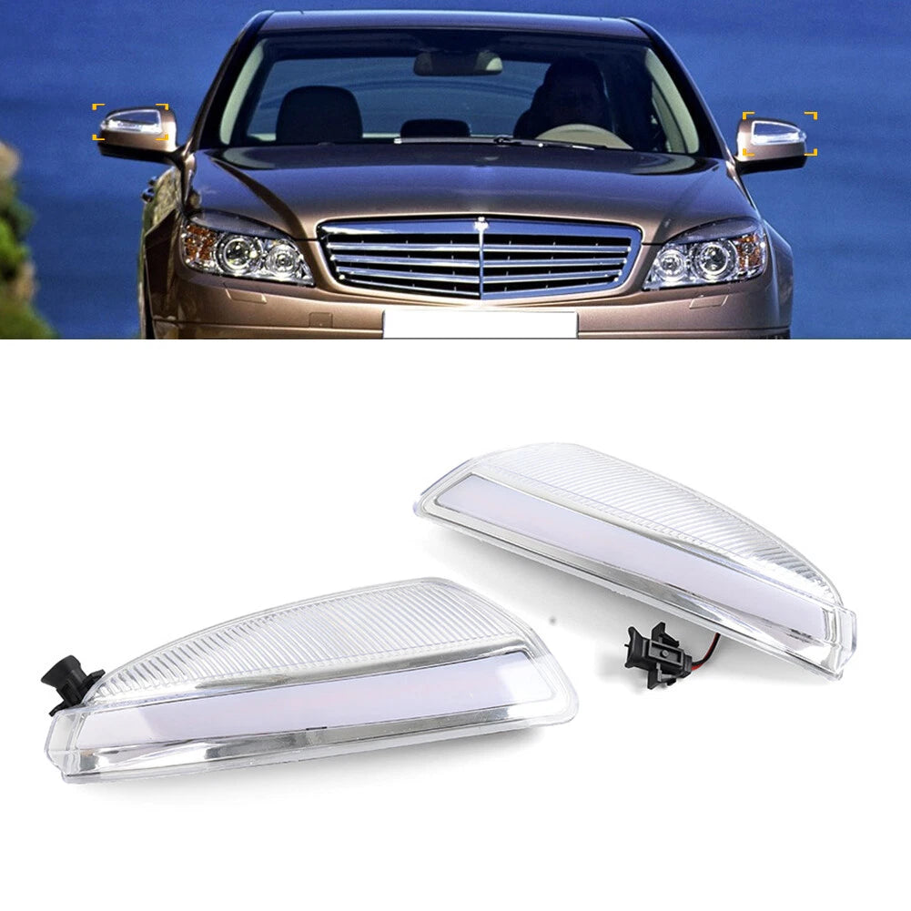 Dynamic LED Rearview Mirror Turn Signal Light for Benz V-Class Vito C-Class (2007–2015)