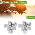 2 Pcs M8 Aluminum Clutch Brake Cable Adjuster Screw for Motorcycle