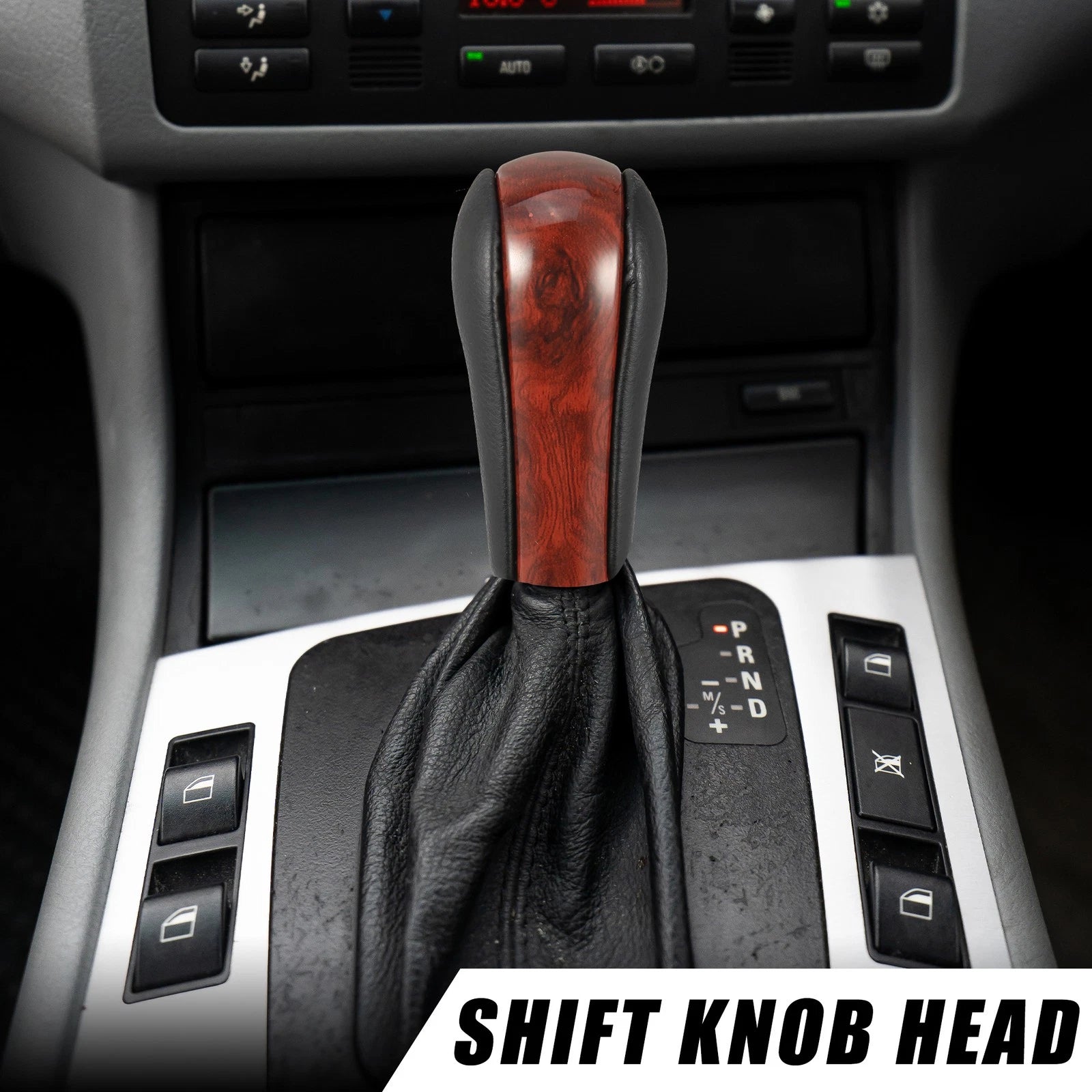 Faux Leather Automatic Gear Knob for BMW X5 2000–2006 (525i 2003–2009)