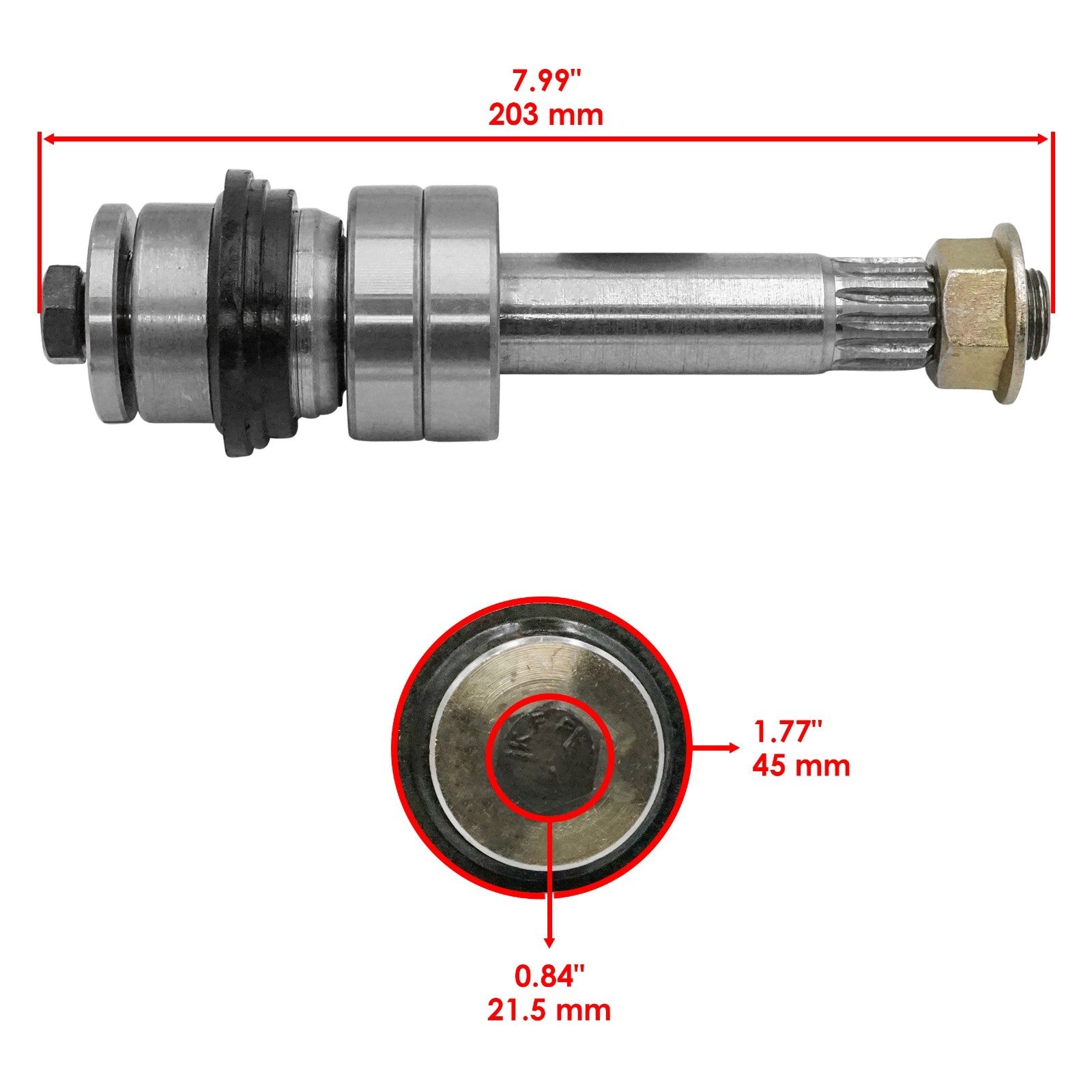 Deck Spindle and Shaft Replacement for Exmark LZE730GKA604 LZE730GKA60 (2000–2000)