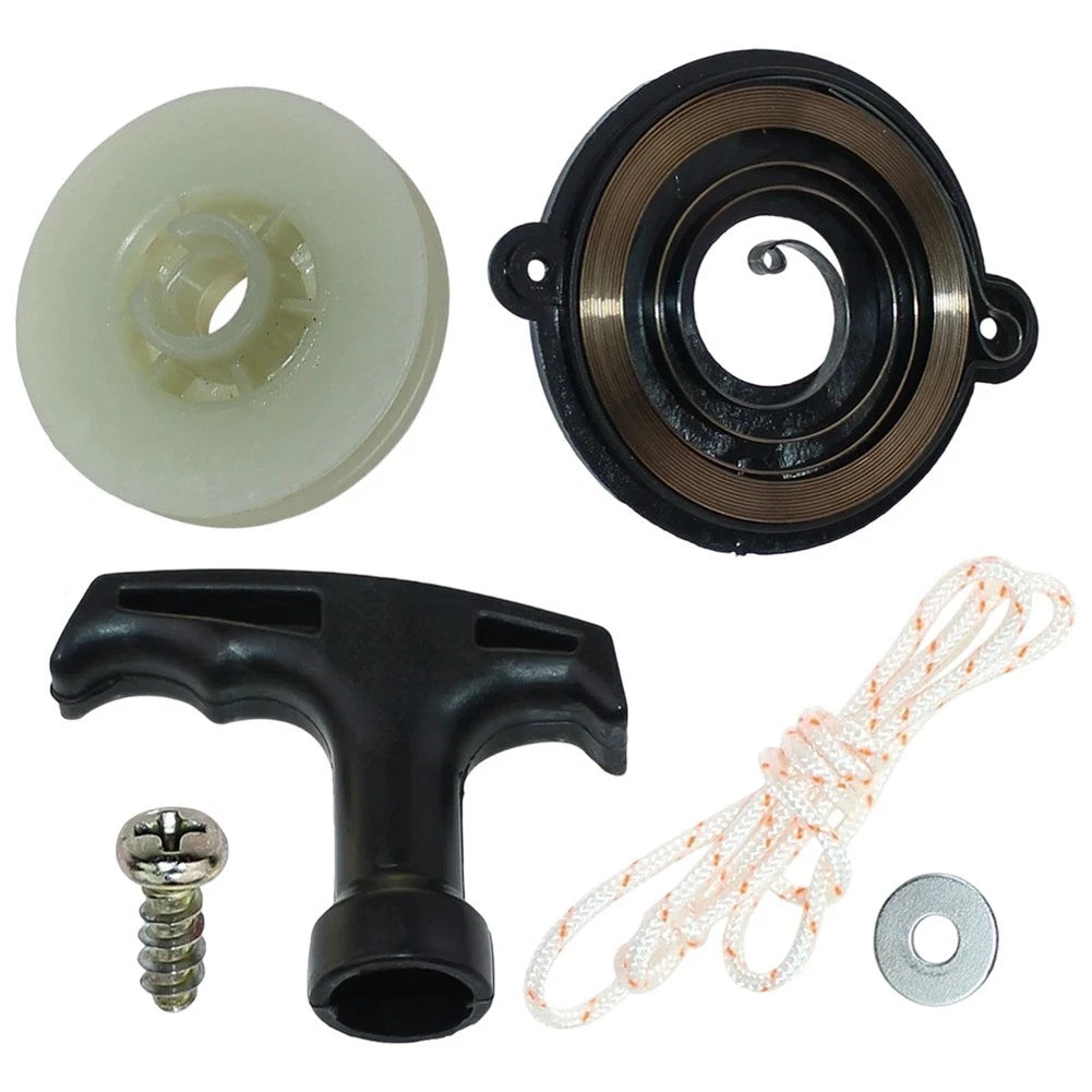 Replacement Recoil Starter Pulley & Pull Cord for CS-520, CS-5100, CS-530