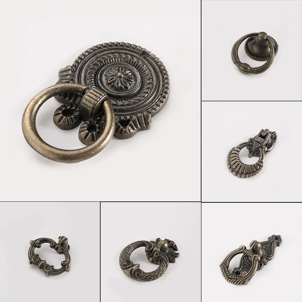 2X Vintage Door Pull Handle Knob for Cabinet Drawer (Universal Fit)