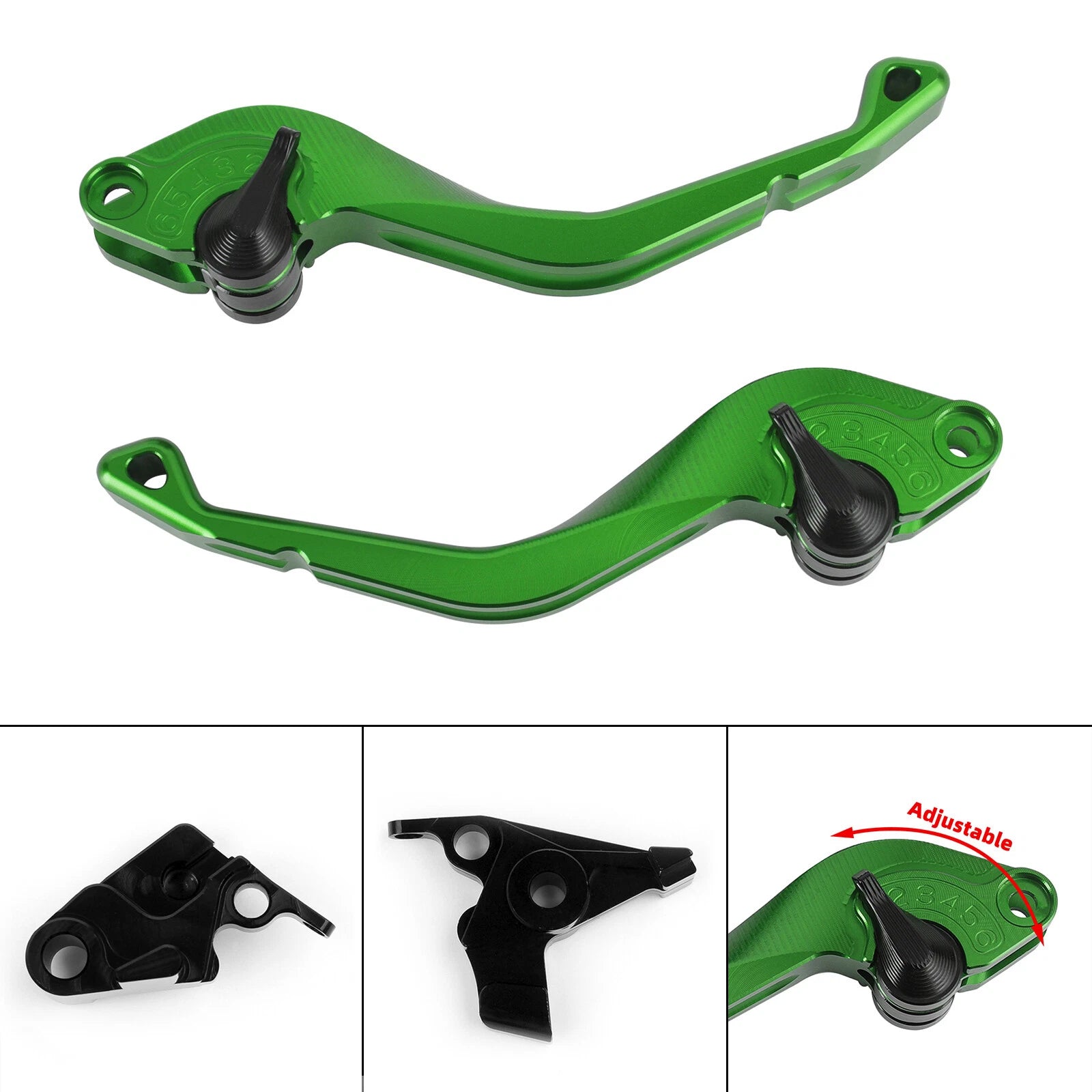 CNC Short Clutch Brake Lever for Kawasaki ER-6N NINJA 650R/ER-6F VERSYS (2006–2018)