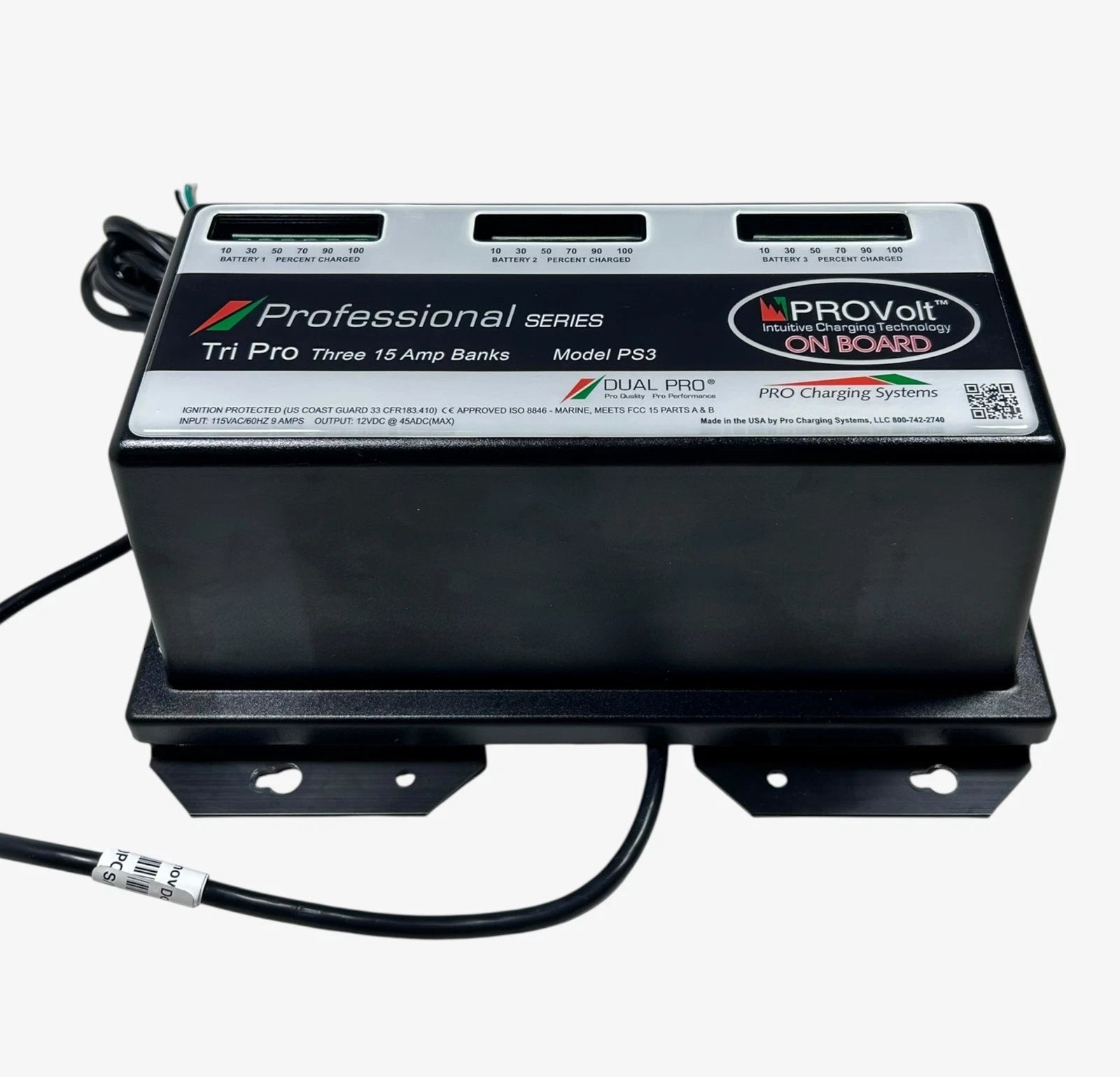 Dual Pro PS3 Charging Bank System 12V 45A (Cut Wire)