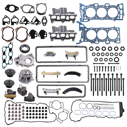 Timing Chain Kit with Oil Water Pump for GMC Chevy Buick 3.6L (2009–2016) HB10436