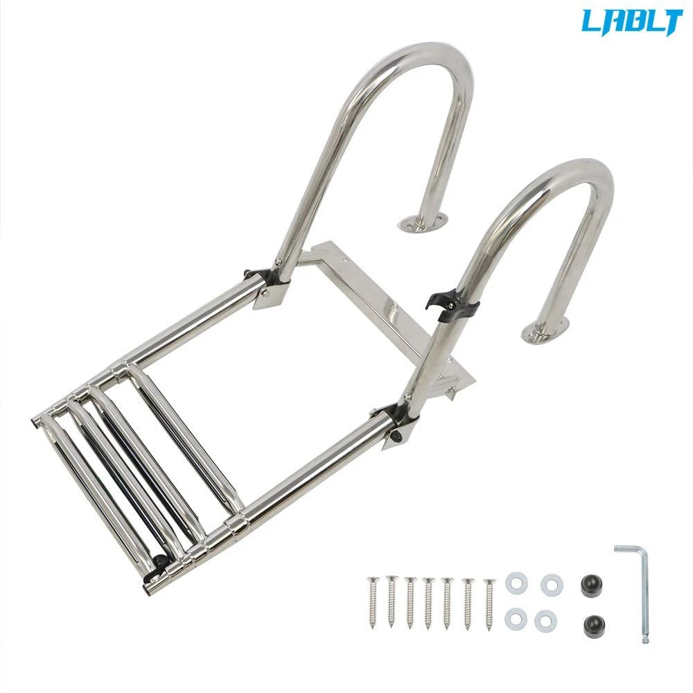 4-Step Stainless Steel Telescoping Boat Ladder (Universal Fit)