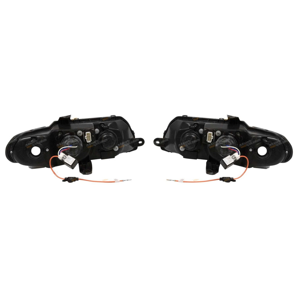 Altezza Clear Headlight Black for Holden Commodore VX VU (1997–2002)