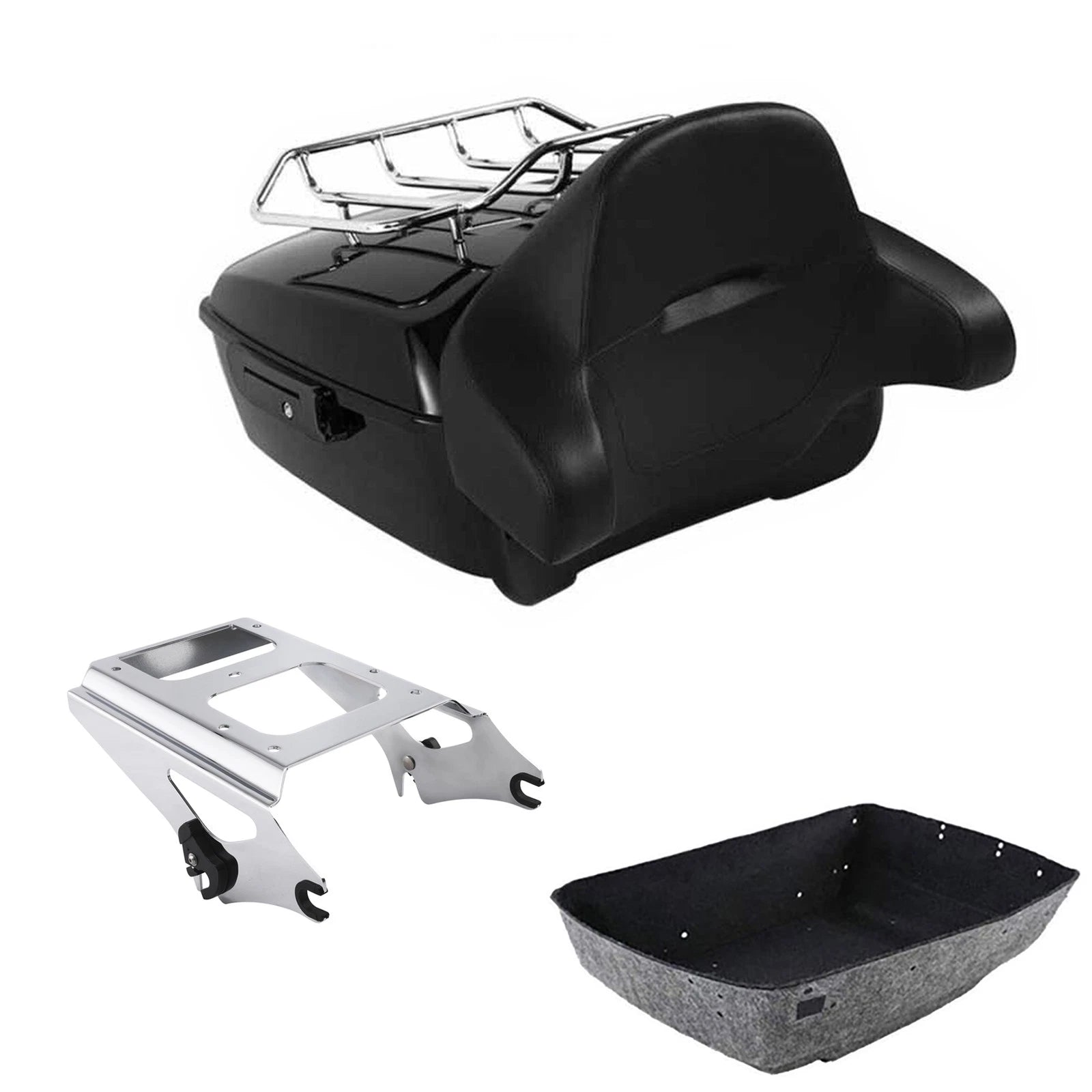 Backrest Pad Mount Rack for Harley Touring (2009–2013)