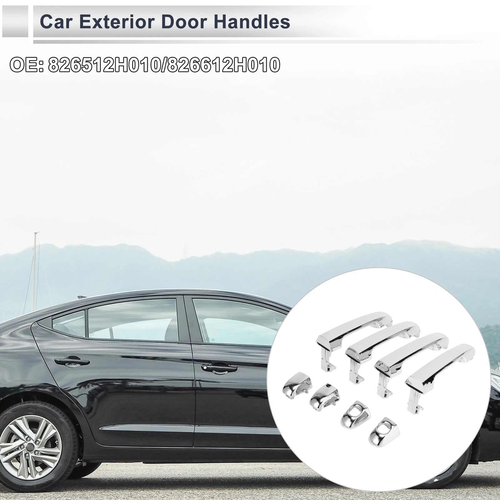 Front Left Right Exterior Door Handles for Hyundai Elantra (2007–2012)