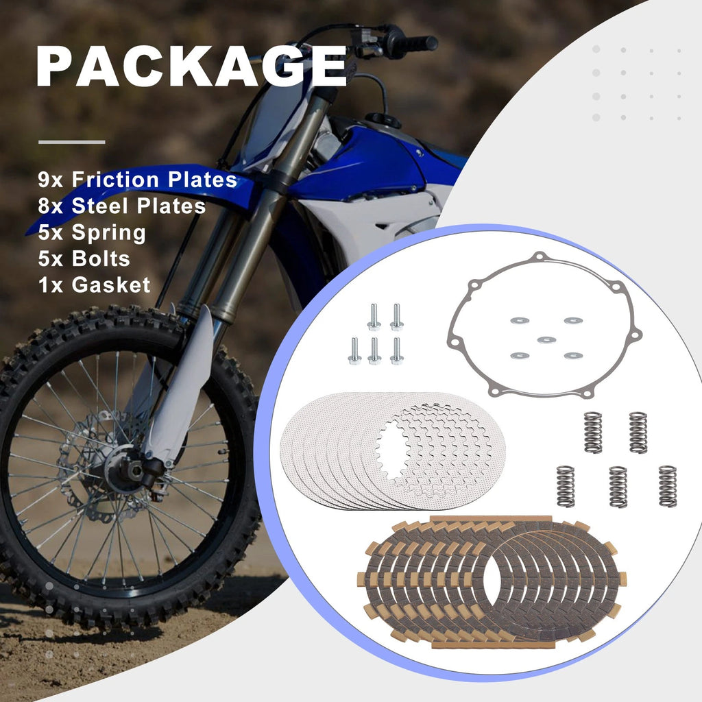 Clutch Friction Steel Plates Springs Kit for Yamaha WR250F YZ250F (2001–2013)