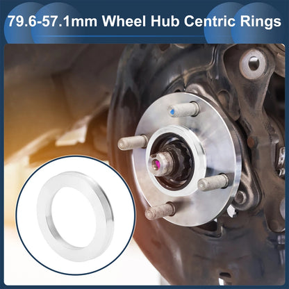Set of 4 Wheel Hub Centric Rings for OD 79.6mm ID 57.1mm