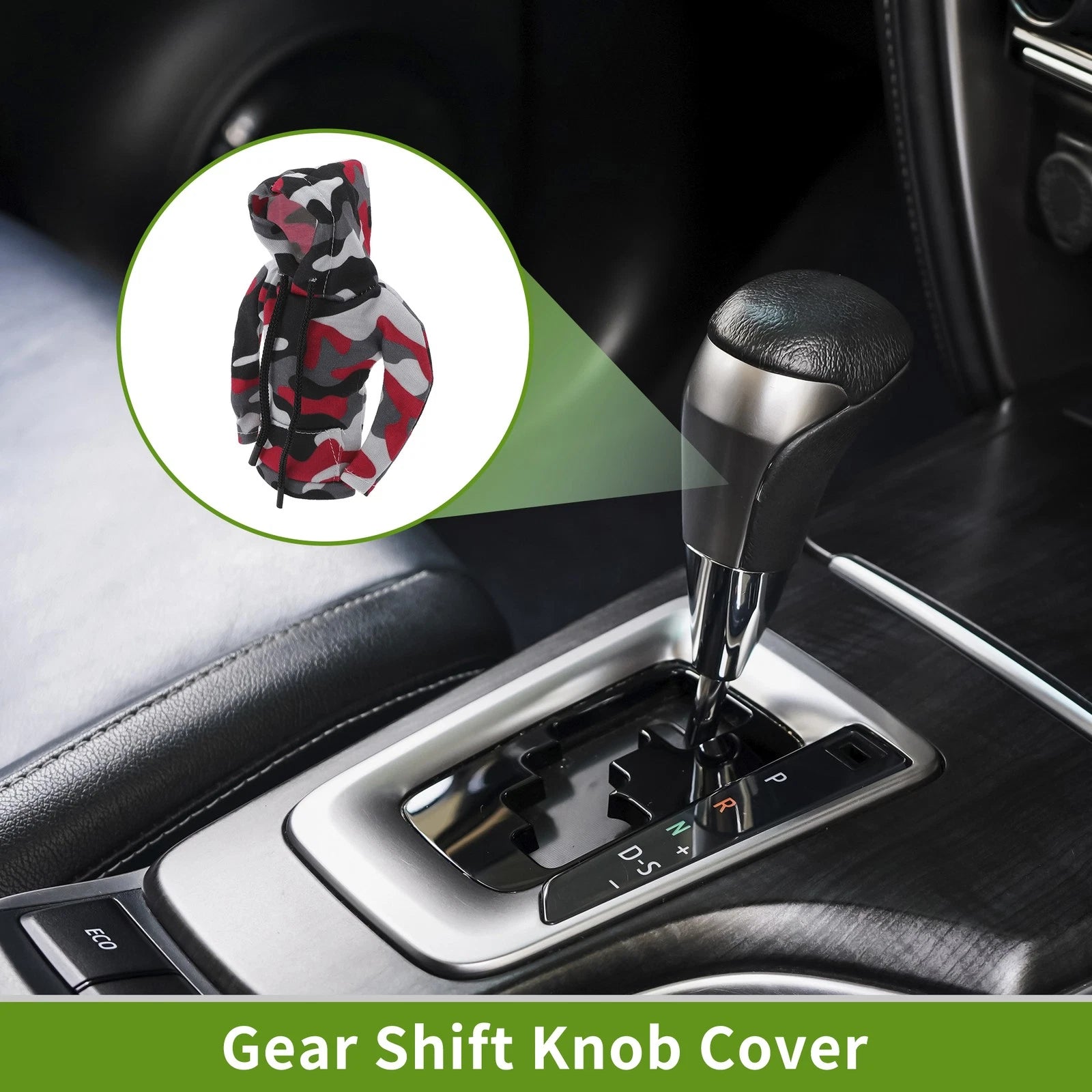 Gear Shift Knob Cover for Universal Camouflage Style (Polyester)