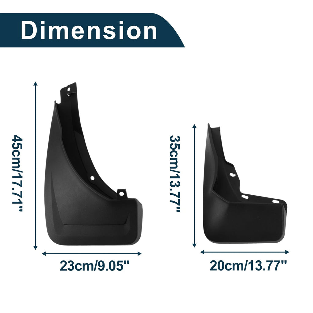 Mud Flaps Splash Guards for Mercedes Benz GLE (Without Pedal) (2016–2024)