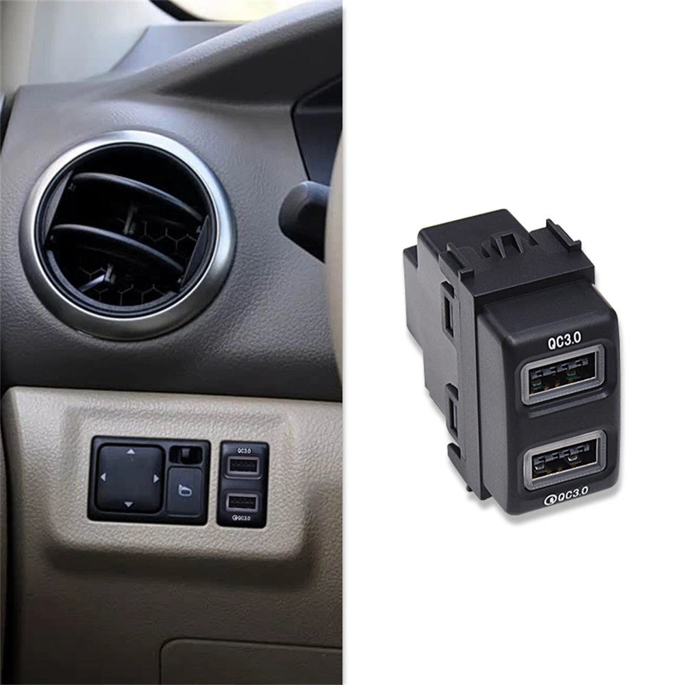 18W Dual USB Car Charger QC3.0 for Nissan Pathfinder (2005–2010)