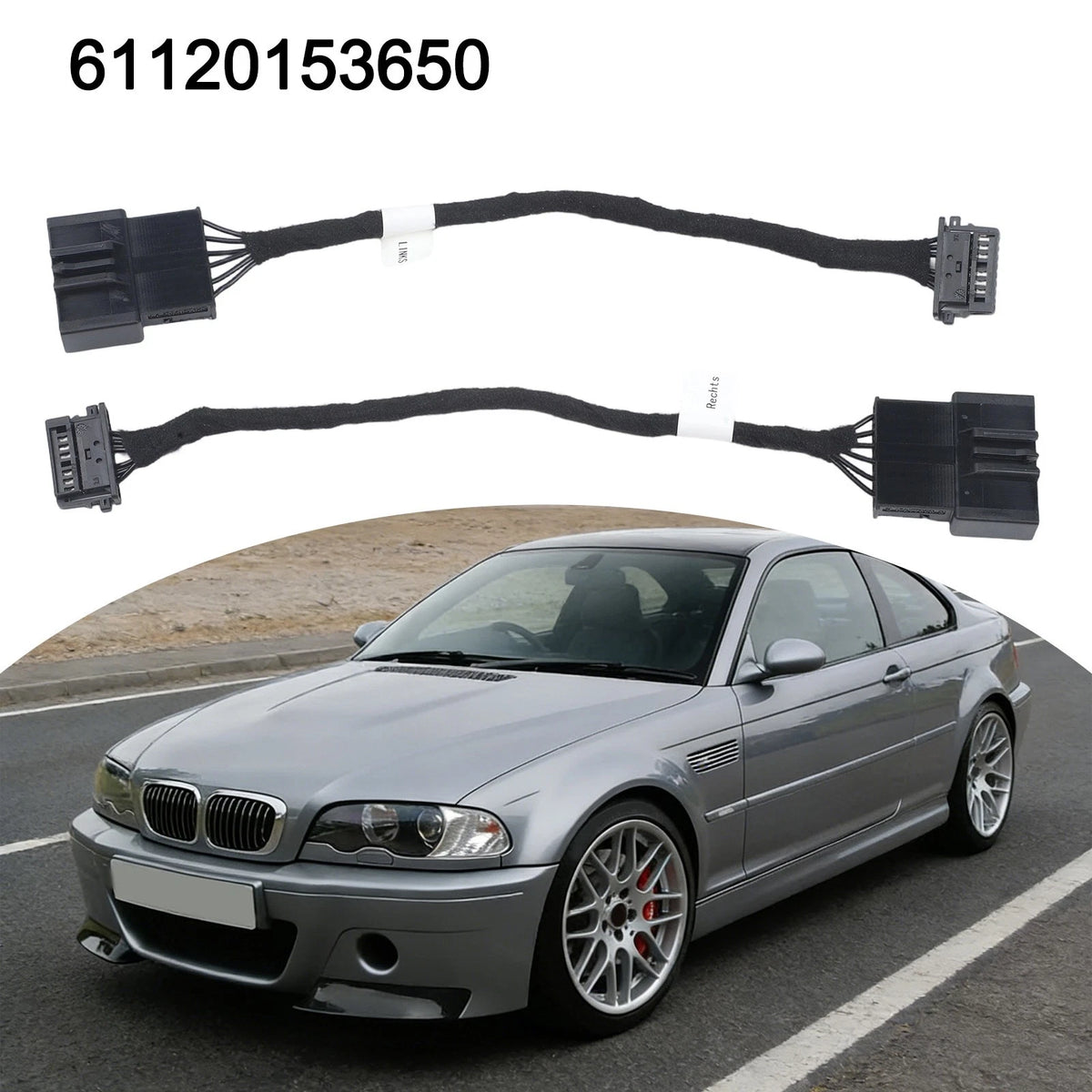Rear LED Lights Adapter Cable Set for BMW For 3 Series For E46 Plastic Material