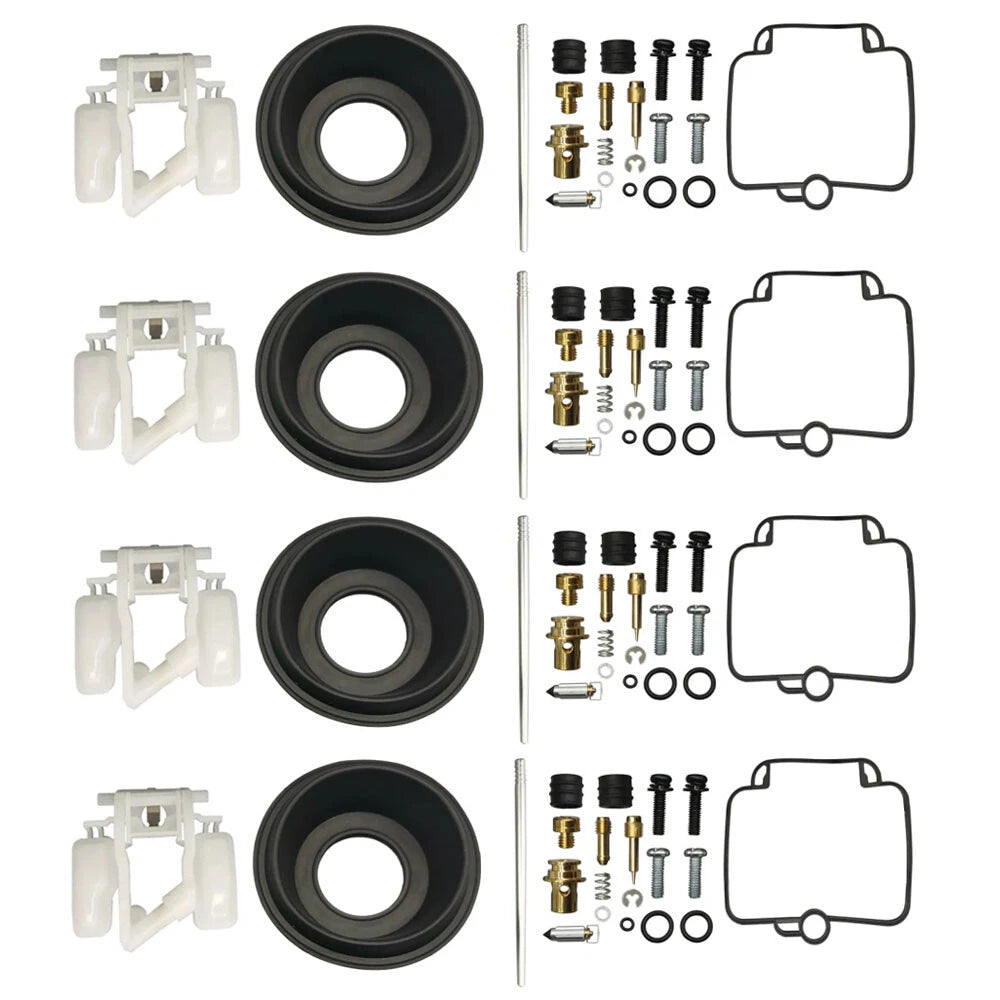 4X Carburetor Kit Float Ring Needle Gasket For SUZUKI GSX600F GSX600 1990-1996