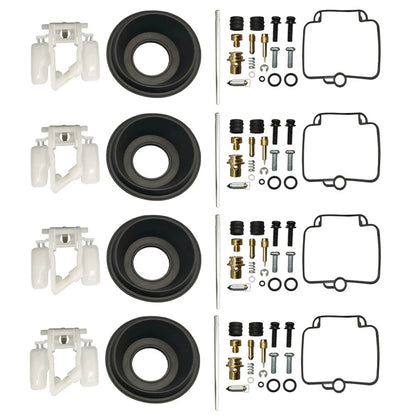 4X Carburetor Kit Float Ring Needle Gasket For SUZUKI GSX600F GSX600 1990-1996