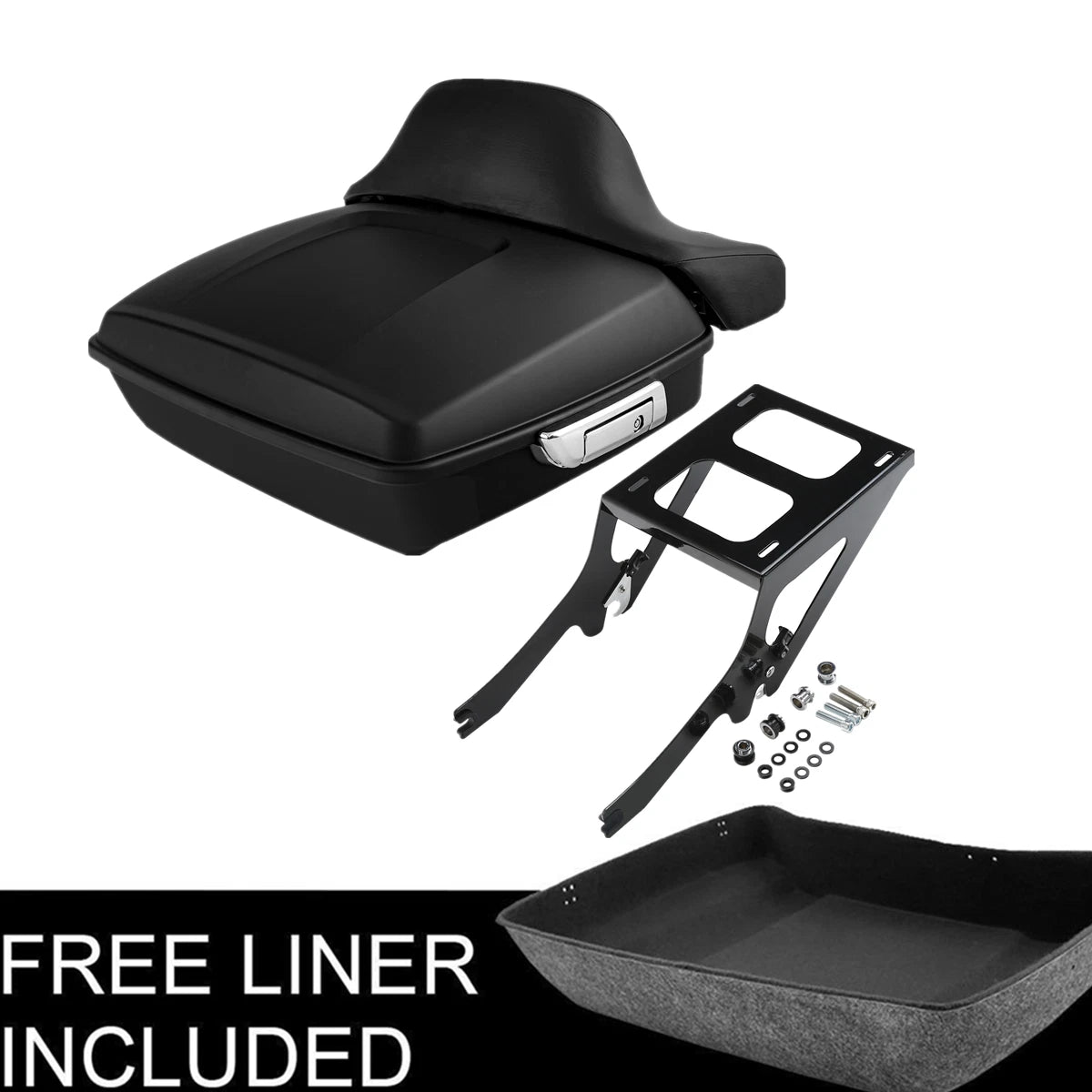 Chopped Trunk Mount Rack Backrest Pad for Harley Heritage Classic (2018–2023)