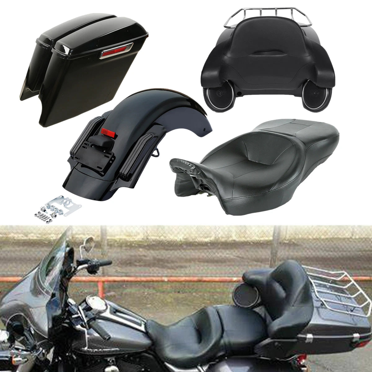 Trunk Speaker Saddlebags for Harley Touring (2014–2024)
