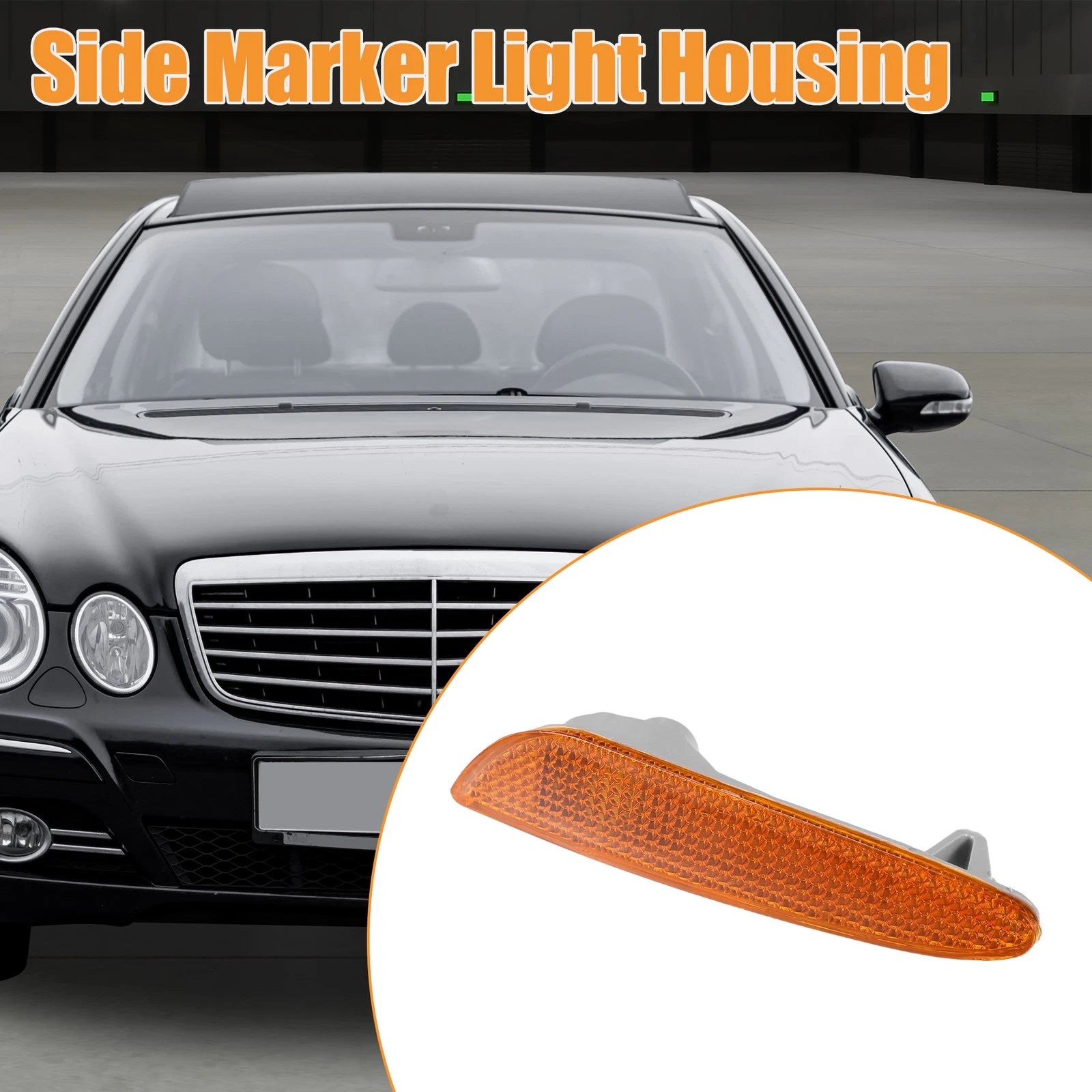 Side Marker Light Housing Left Replacement for Mercedes-Benz E320 (2003–2006)