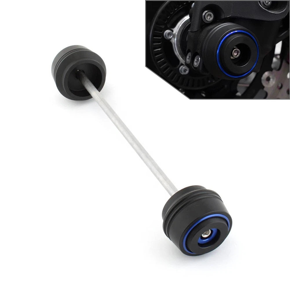 Front Wheel Axle Fork Slider Crash Protector for Zontes Shengshi 368 (D E M) Blue