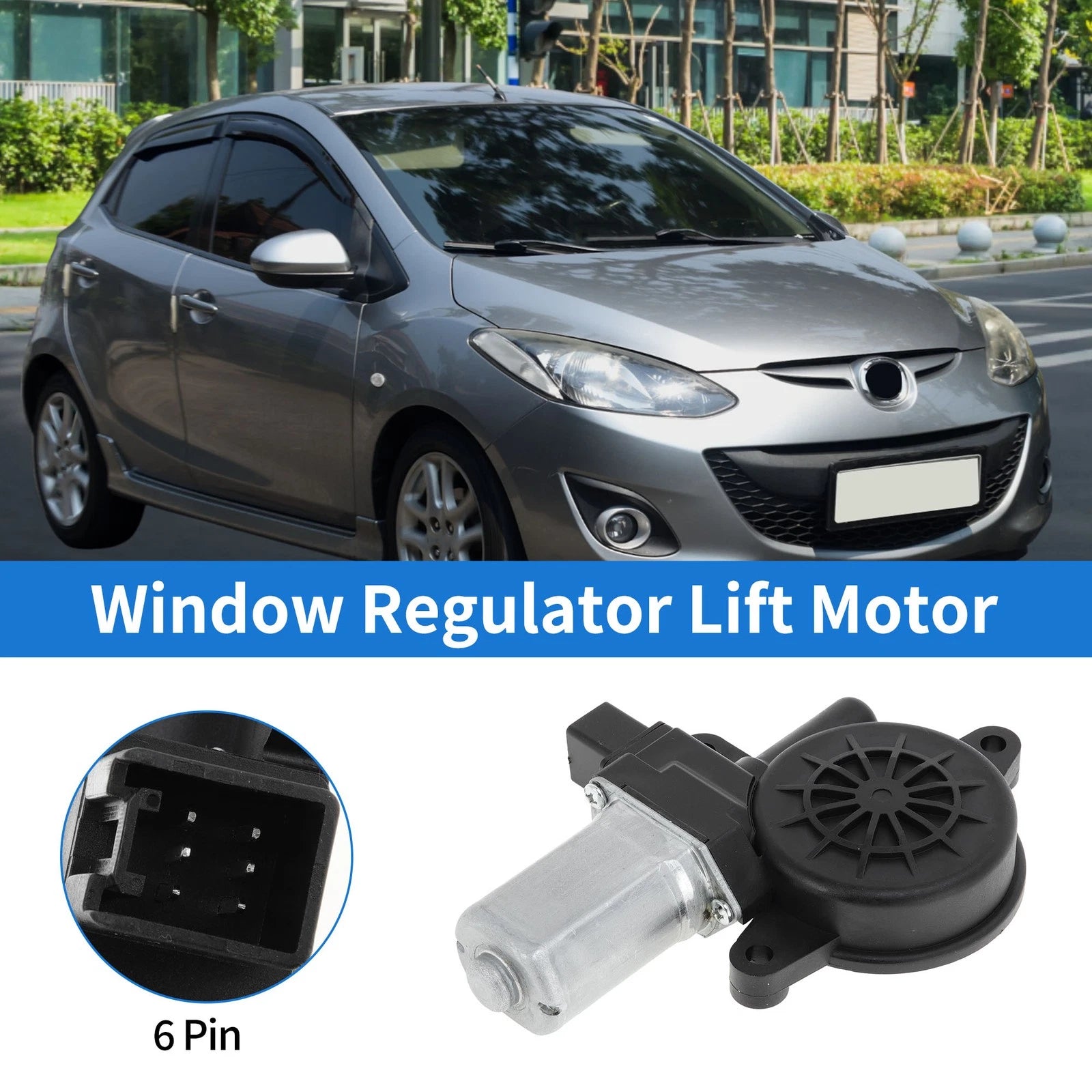 Power Window Regulator Lift Motor Replacement for Mazda 2 3 6 CX-5 (2011–2014)