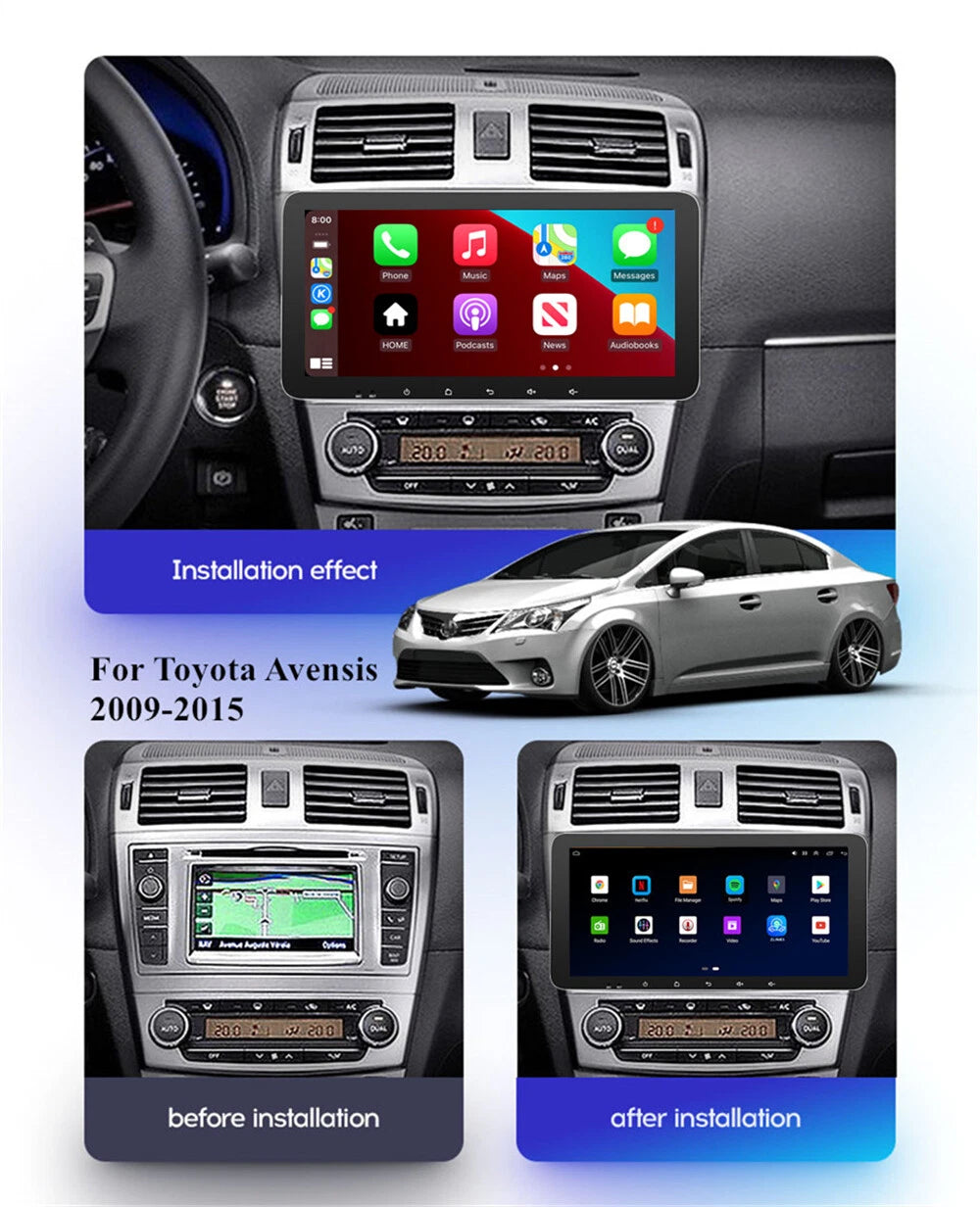 10.33" Android Car Stereo GPS Navi for Toyota Avensis (2009–2015)