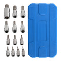 13pc Chrome Vanadium Socket Set for CRV (1/4, 3/8, 1/2 Drive, T8-T70)