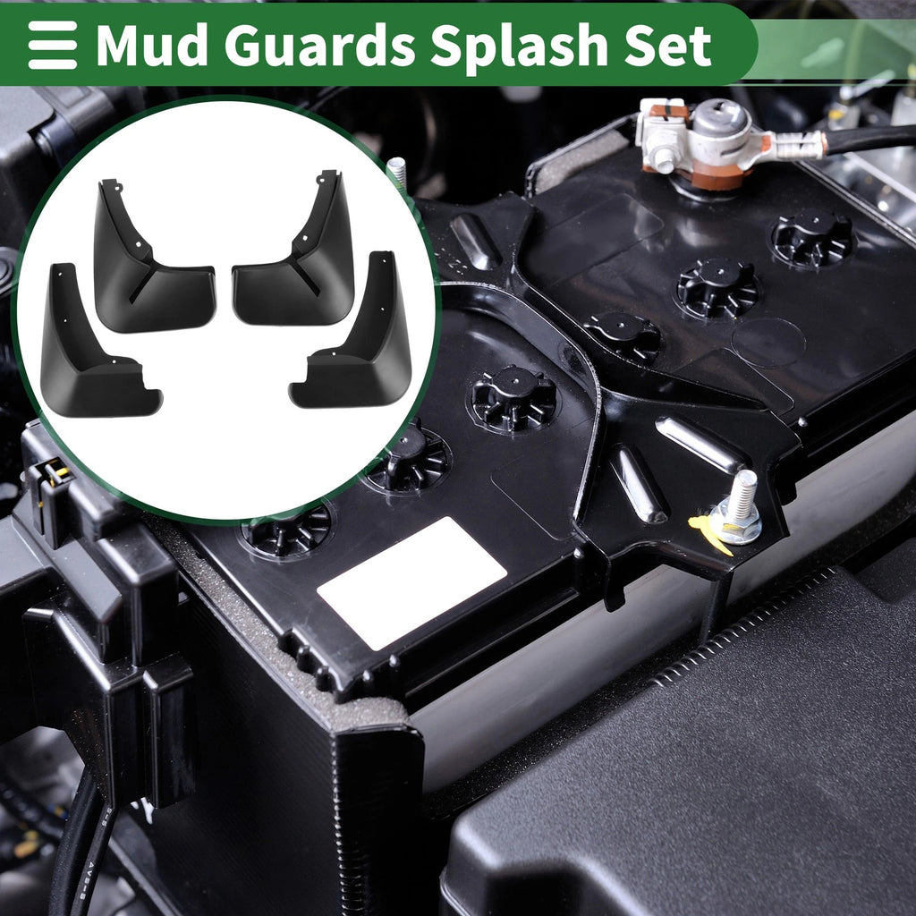 Mud Flaps Splash Guards for Ford Fiesta (2013–2018) W/ Mount Accessories