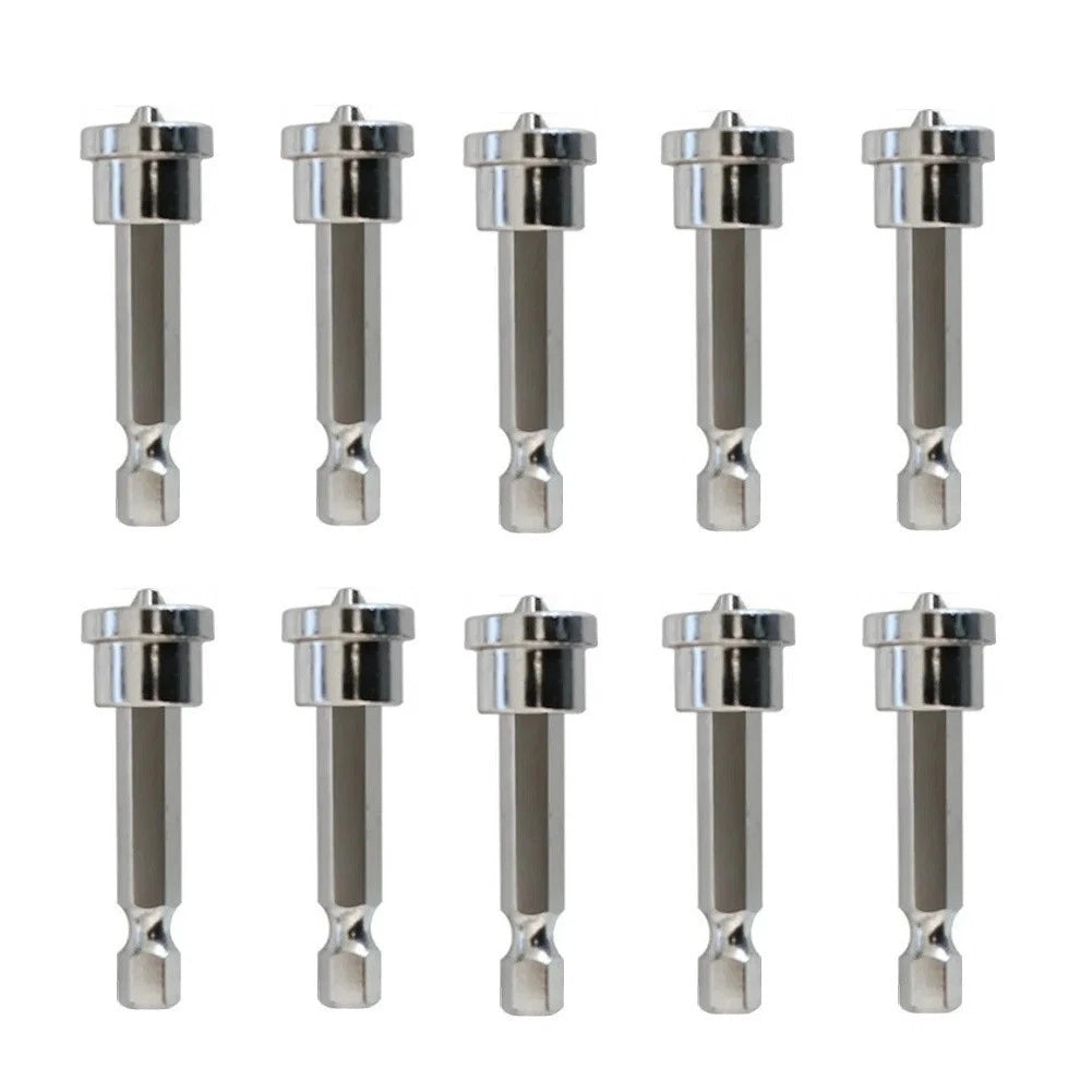 10X PH2 Drywall Screwdriver Bits 50mm Hex Shank with Magnetic Depth Control